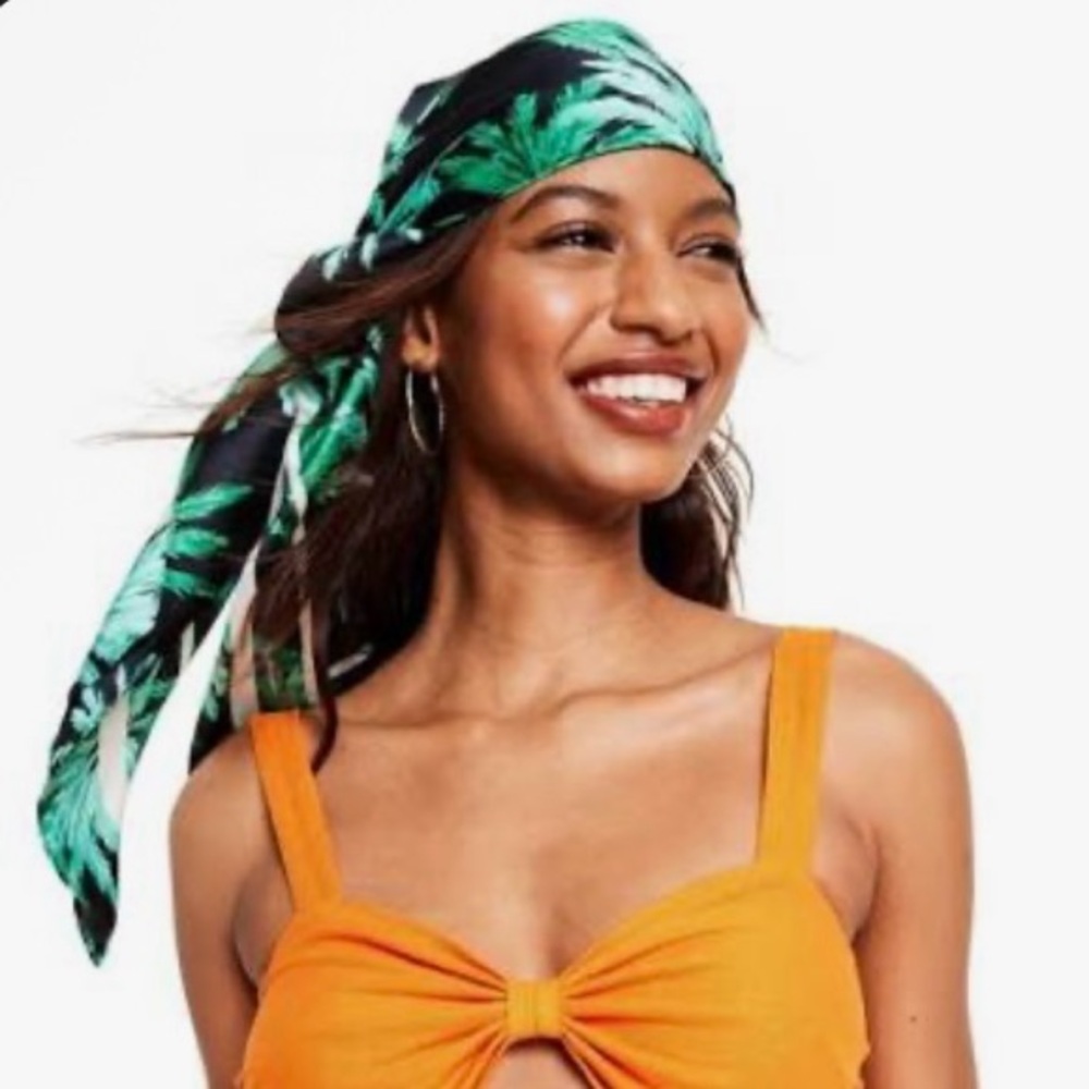Fe Noel X Target Feathered Palm Print Scarf